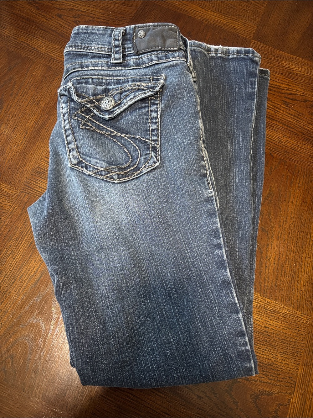 Silver Jeans Boot Cut Denim in Faded Blue